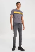 Lee L211034003 Antrasit Erkek Luke Slim Fit Dar Kesim Normal Bel Daralan Paça Esnek Kot Pantolon - 2