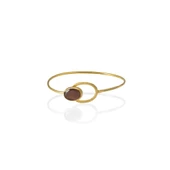 Kadir Jewellery 22 Ayar Altın Kaplama El İşçiliği Zirkon Taşlı Kadın Kelepçe Bilezik - 8
