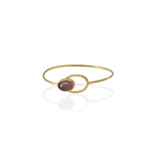 Kadir Jewellery 22 Ayar Altın Kaplama El İşçiliği Zirkon Taşlı Kadın Kelepçe Bilezik - 6