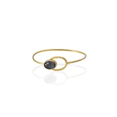Kadir Jewellery 22 Ayar Altın Kaplama El İşçiliği Zirkon Taşlı Kadın Kelepçe Bilezik - 10