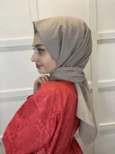 Pamuk Caz Şal, Eflatun Scarf Tek Renk Jazz Şal 1001  TAŞ - 2