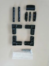 17*25  PENCERE SİNEKLİK AKSESUAR TAKIM  SİYAH - 1