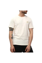Raru AGNITIO Erkek Pamuklu Ekru Günlük T-shirt - 2