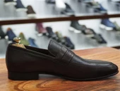 KAHVE CİLT HAKİKİ DERİ KLASİK ERKEK AYAKKABI thumbnail 3