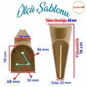 Nota Mobilya Kanepe Sehpa TV Ünitesi Koltuk Ayağı Baza Ayakları Ahşap Desenli Kahverengi Ceviz 16 cm thumbnail 2