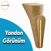 Nota Mobilya Kanepe Sehpa TV Ünitesi Koltuk Ayağı Baza Ayakları Ahşap Desenli Kahverengi Ceviz 16 cm thumbnail 3