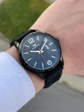 Ferro Takvimli Siyah Renk Slikon Kordon 30 Mt Su Geçirmez Erkek Kol Saat EFM31359-J2 thumbnail 1