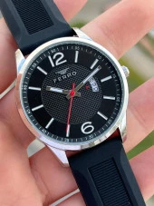 Ferro Takvimli Siyah Renk Slikon Kordon 30 Mt Su Geçirmez Erkek Kol Saat EFM11316-J22 thumbnail 4