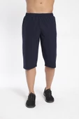 Crozwise Spor Lycra - Erkek Lacivert Likralı Spor Kapri - 8036-01 - 1