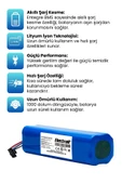 ELECTROLL Dreame Vacuum Mop F9 Batarya (ORJİNAL KAPASİTE) 5200mah Pil Akıllı Robot Süpürge Batarya Değişimi - 2