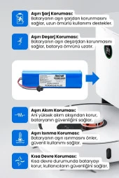 ELECTROLL Roidmi Eve / Eve Plus Batarya (ORJİNAL KAPASİTE) 5.200mah Pil Akıllı Robot Süpürge Batarya Değişimi thumbnail 3