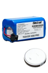 ELECTROLL Tesvor X500 Pro Batarya (ORJİNAL KAPASİTE) 2.600mah Pil Akıllı Robot Süpürge Batarya Değişimi thumbnail 2