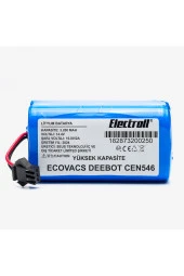 ELECTROLL Ecovacs Deebot Cen546 Batarya (YÜKSEK KAPASİTE) 3.200mah Pil Akıllı Robot Süpürge Batarya Değişimi - 1