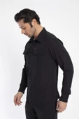 Crozwise Outdoor - Erkek Siyah Spor Gömlek - 7132-10 - 1