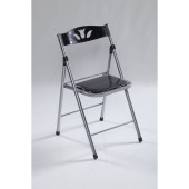 Eportatif Katlanır Mutfak Sandalyesi Koltuk Sandalye Siyah 1047 - 1