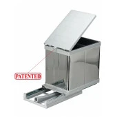 Pelikan 21750 Dolap içi Çöp Kovası Raylı Paslanmaz Krom 12 LT - 7