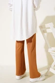 Cırtcırtlı Tek Pile Pantolon Camel thumbnail 3