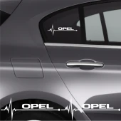 Opel Grandland İçin Uyumlu Aksesuar Oto Ritim Sticker 2 Adet 20*9 Cm - 1