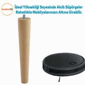 Ahşap Sehpa Masa Puf Tv Ünitesi Ayağı Ayakları M8 Civatalı 20 cm + Bağlantı Aparatlı 4'lü Set - 10