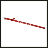 Uyguna-Yakala 10mm*30cm Kırmızı Pati Baskılı Kedi-köpek Tasması-SMA.302 - 1