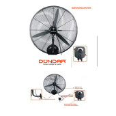 Dündar Sv 65 Sanayi Tipi Vantilatör Duvar Tipi Endüstriyel Vantilatör 65 Cm - 1