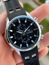 Ferro Takvimli Siyah Renk Slikon Kordon 30 Mt Su Geçirmez Erkek Kol Saat EFM31354-J2 thumbnail 3