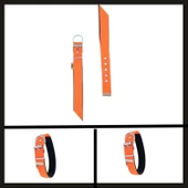 Uyguna-Yakala Turuncu 3.0*47-55 Cm Dokuma Boyun Tasması-SMA.349 - 2