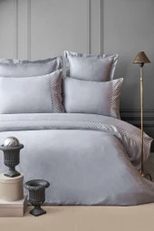 Apricitas Home Nakışlı  Bambu Nevr.Tek kişilik Hera Gray - 1
