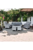 ATHENA GÜMÜŞ GRİ 3+1+1 BALKON BAHÇE TAKIMI - 2