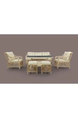 Modern SPRING DREAM 3+1+1 BALKON BAHÇE TAKIMI 3 + 1 Rattan 90 x 156 Oturma Grubu Modern Bej - 8