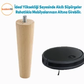 Ahşap Mobilya Koltuk Kanepe Sehpa Masa Ayağı Ayakları M8 Civatalı 12 cm + Bağlantı Aparatlı 4'lü Set - 10