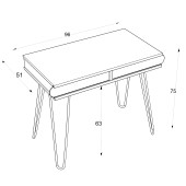 Homedora illia Dresuar Beyaz- Sonomo - 3