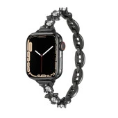 Apple Watch 40mm Kordon Metal Yıldız Taşlı Kolay Kısaltılabilen Band 104 - 3