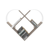 Homedora Kalp  Duvar Rafi Krom-Beyaz - 3