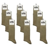 Askeri Çorap Haki Renk Dikişsiz Yazlık Çorap - İstihkak Çorap (9 Çift) - 1