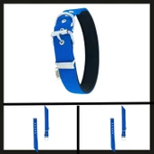 Uyguna-Yakala Royal Blue 3.0*47-55 Cm  Dokuma Boyun Tasması-SMA.348 thumbnail 1