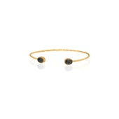 Kadir Jewellery 22 Ayar Altın Kaplama El İşçiliği Zirkon Taşlı Kadın Charm Bileklik - 9