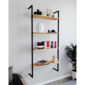 Eportatif Duvar Rafı Metal Kitaplık Mobilya 4 Katlı 1072 - 3