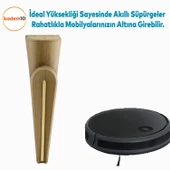 Nota Mobilya Kanepe Tv Ünitesi Koltuk Ayağı Konsol Ayakları Ahşap Desenli Kahverengi Ceviz 23 Cm thumbnail 5