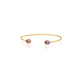 Kadir Jewellery 22 Ayar Altın Kaplama El İşçiliği Zirkon Taşlı Kadın Charm Bileklik - 6