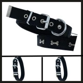 Uyguna-Yakala  Siyah 2.5*42-50 Cm Dokuma Kemikli Boyun Tasması-SMA.357 thumbnail 1