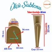 Nota Mobilya Kanepe Tv Ünitesi Koltuk Ayağı Konsol Ayakları Ahşap Desenli Kahverengi Ceviz 23 Cm thumbnail 2