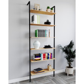 Eportatif Kitaplık Duvar Rafı Metal Kitaplık Mobilya 6 Katlı 1073 - 2