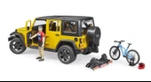 Bruder Jeep W. Rubicon & Bisiklet ve Sürücüsü 02543 Lisanslı Ürün thumbnail 6