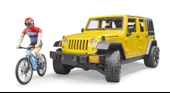 Bruder Jeep W. Rubicon & Bisiklet ve Sürücüsü 02543 Lisanslı Ürün thumbnail 2