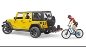 Bruder Jeep W. Rubicon & Bisiklet ve Sürücüsü 02543 Lisanslı Ürün thumbnail 3