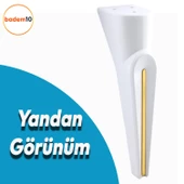 Nota Mobilya Kanepe Tv Ünitesi Koltuk Ayağı Konsol Ayakları Beyaz Altın Gold Sarı 23 Cm thumbnail 3