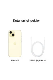 Apple iPhone 15 128 SARI (Apple Türkiye Garantili) - 10