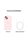 iPhone 15 256 GB Pembe - 9