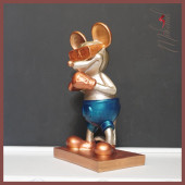 Boksör Mickey (Mickey fare heykeli, dekoratif Boks heykeli, el yapımı) Mukemel tasarımları - 3